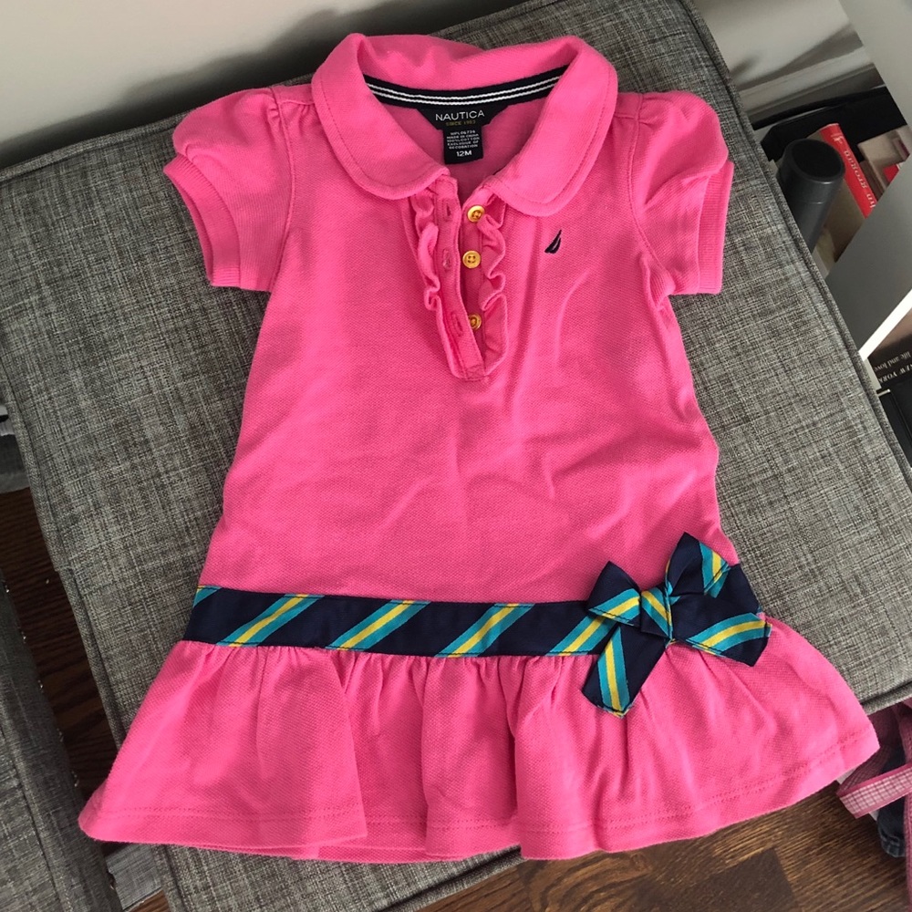 Nautica Pink Infant Dress with belt